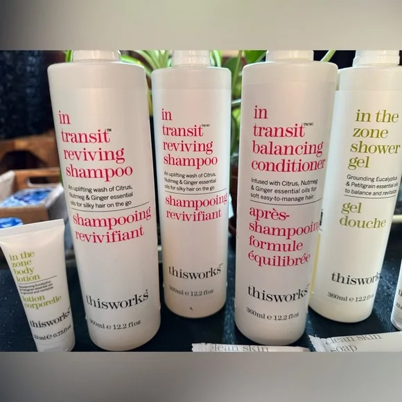 HUGE LOT - This Works Shampoo, Conditioner, Shower Gel, Bar Soap, Lotion 18 pcs - Picture 2 of 7